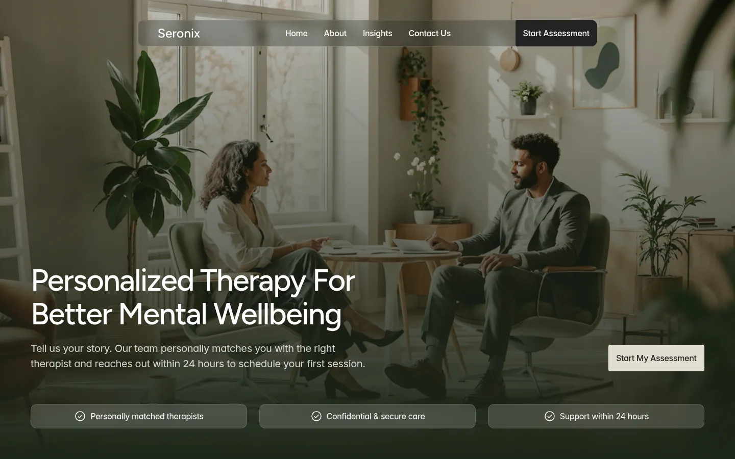 Seronix website preview